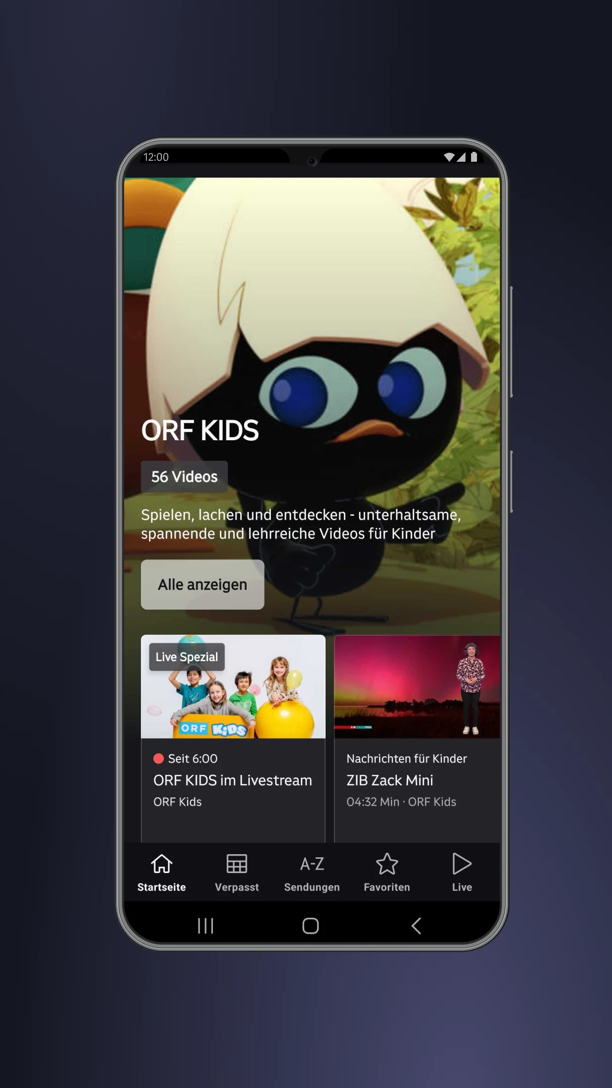 ORF ON screenshot