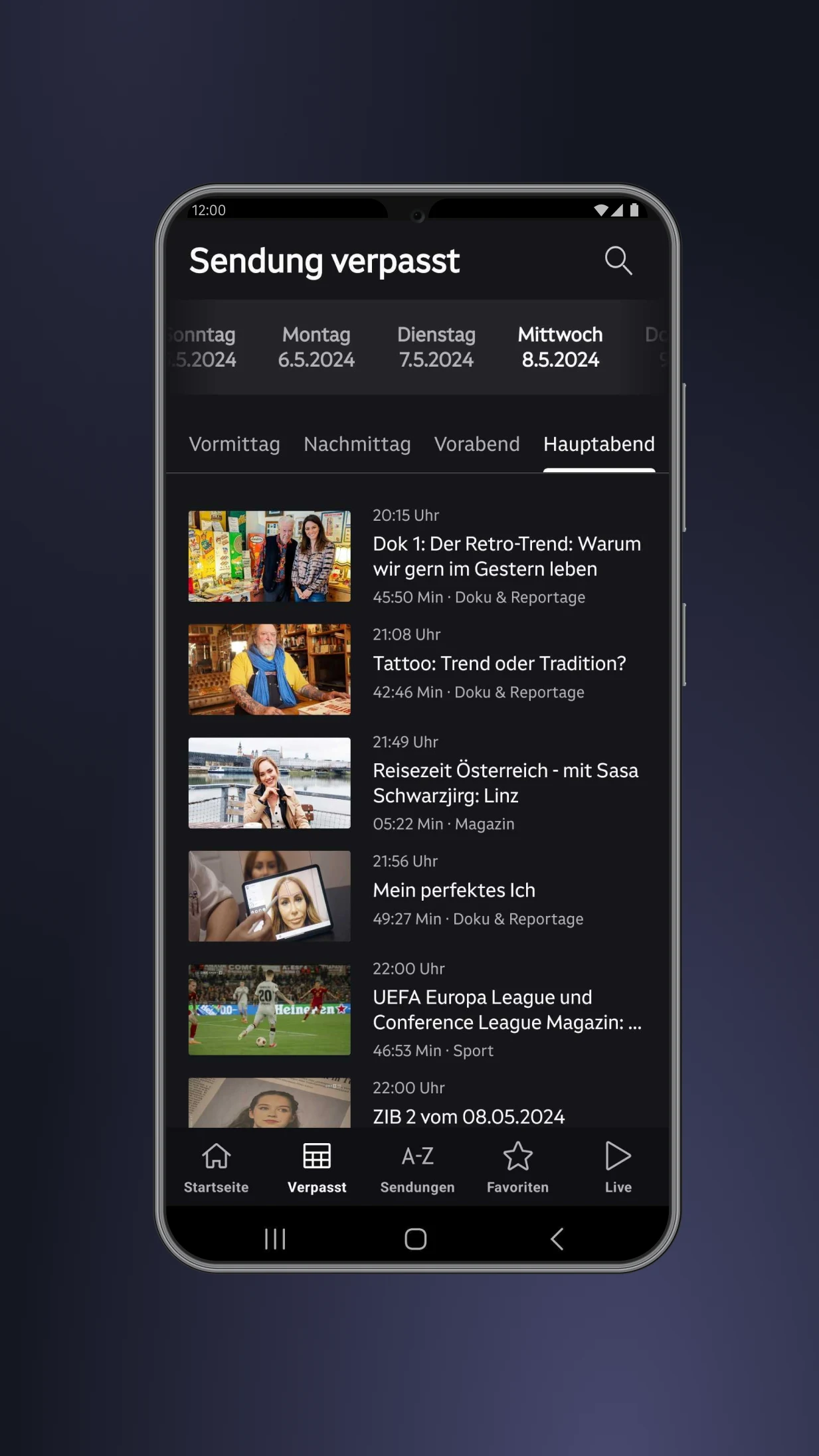ORF ON screenshot