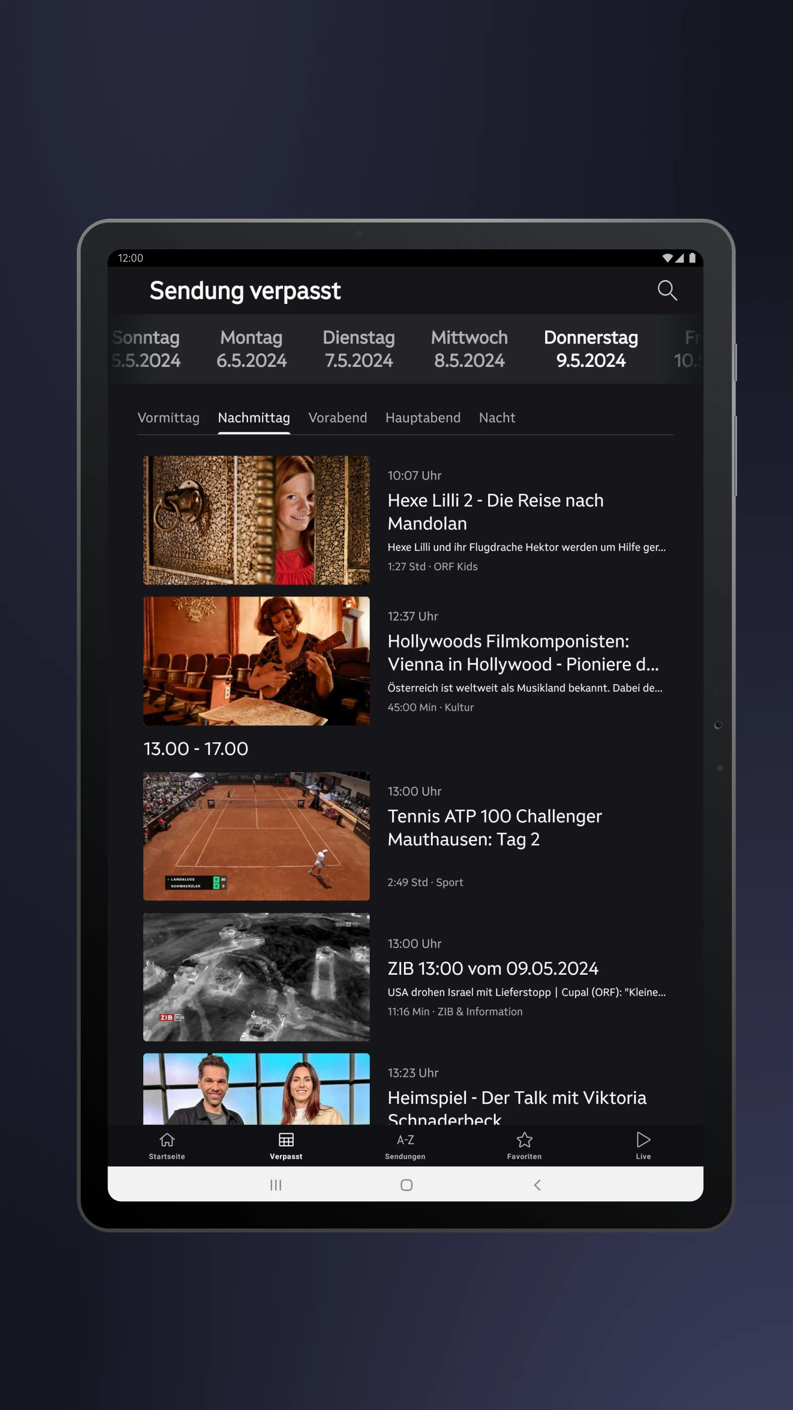 ORF ON screenshot