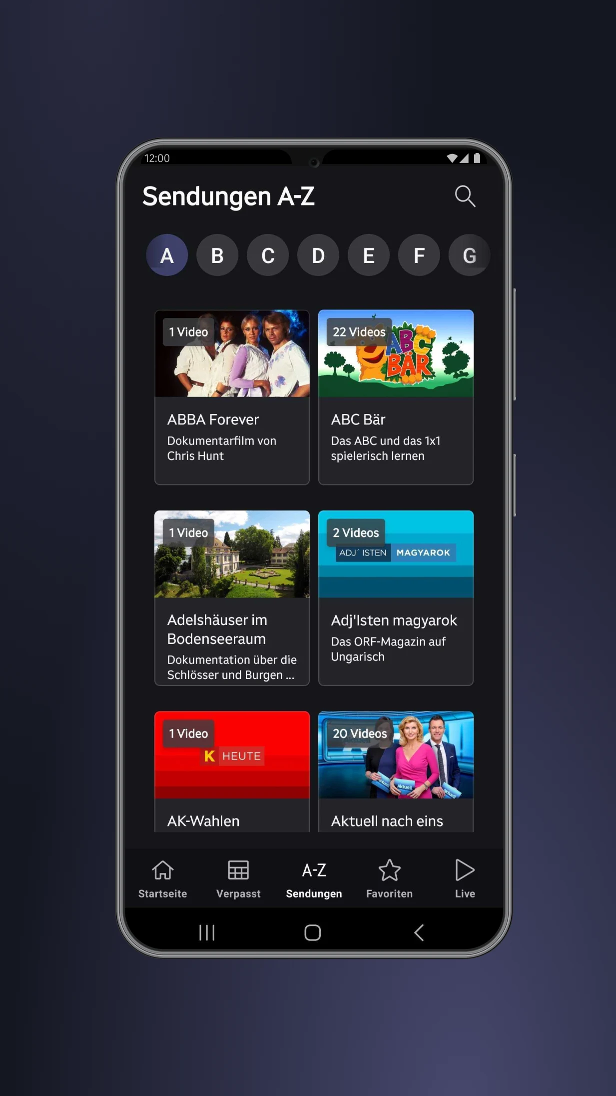 ORF ON screenshot
